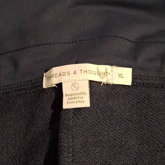 Stitch Fix | Threads 4 Thought Women Birdie Maternity Roll Hem Short Navy Sz XL - Picture 4 of 5